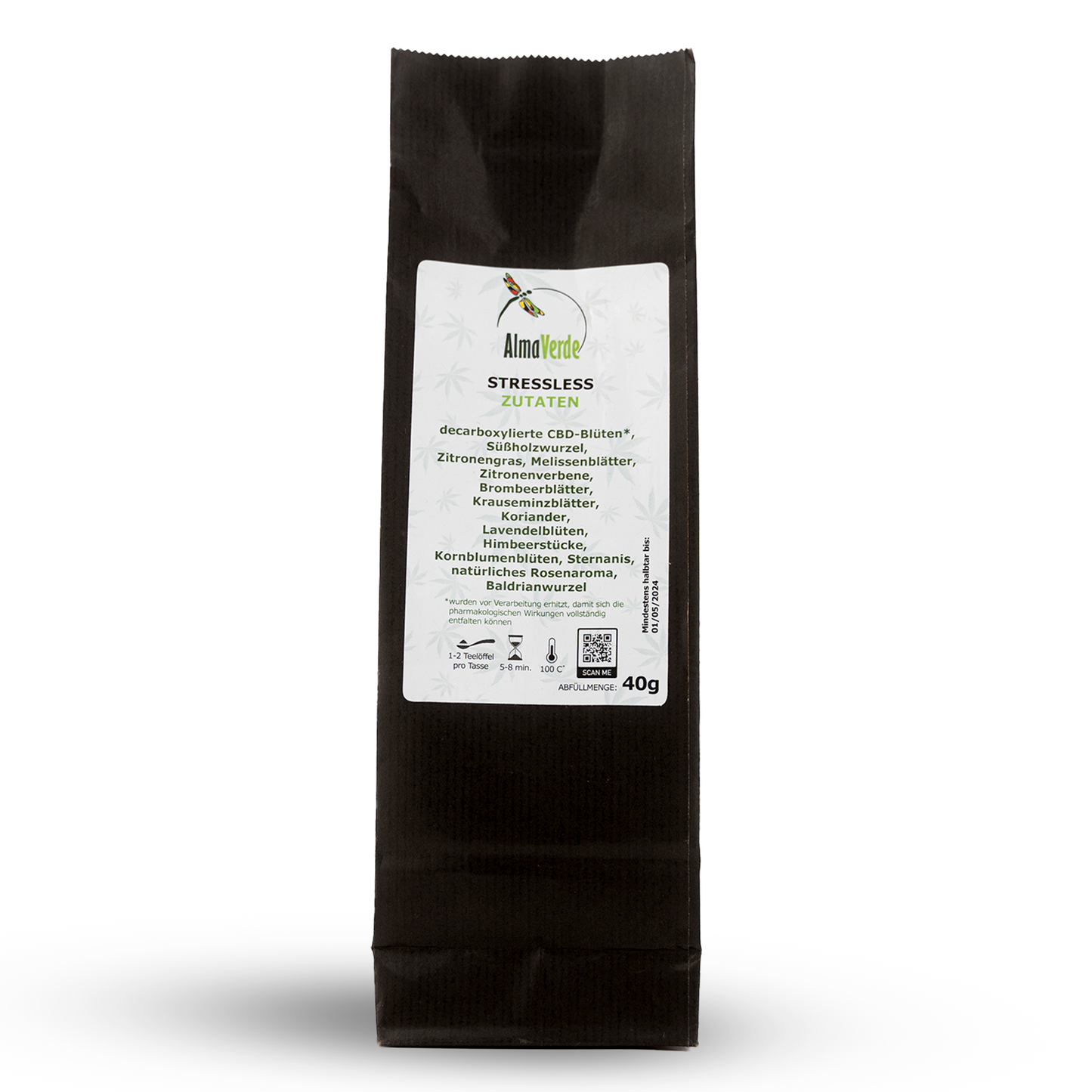 AlmaVerde Stressless – Hemp Botanical Blend